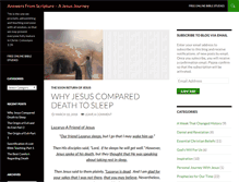 Tablet Screenshot of answersfromscriptureonline.com